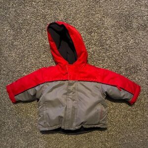 6-12M Baby GAP Red and Gray Winter Coat